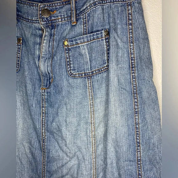 Chico’s Maxi Length Denim Skirt - Picture 4 of 6
